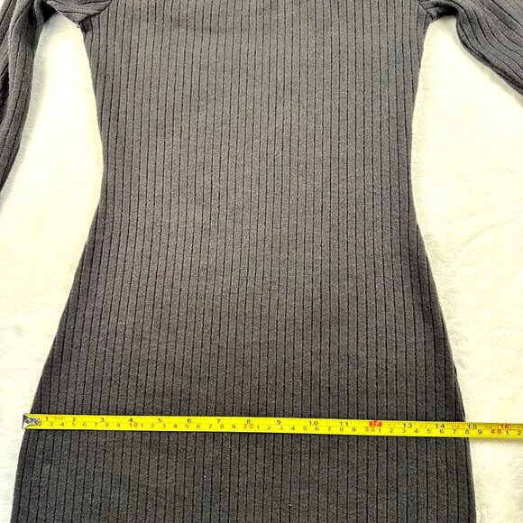 Urban outfitters Silence + Noise Womens Midi Dress Gray S Cosy Off Shoulder - Picture 11 of 15